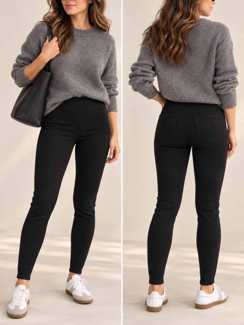 NWT Tory Burch Black Pull-On Jegging Leggings Stretch Pants Size 26, Size 27